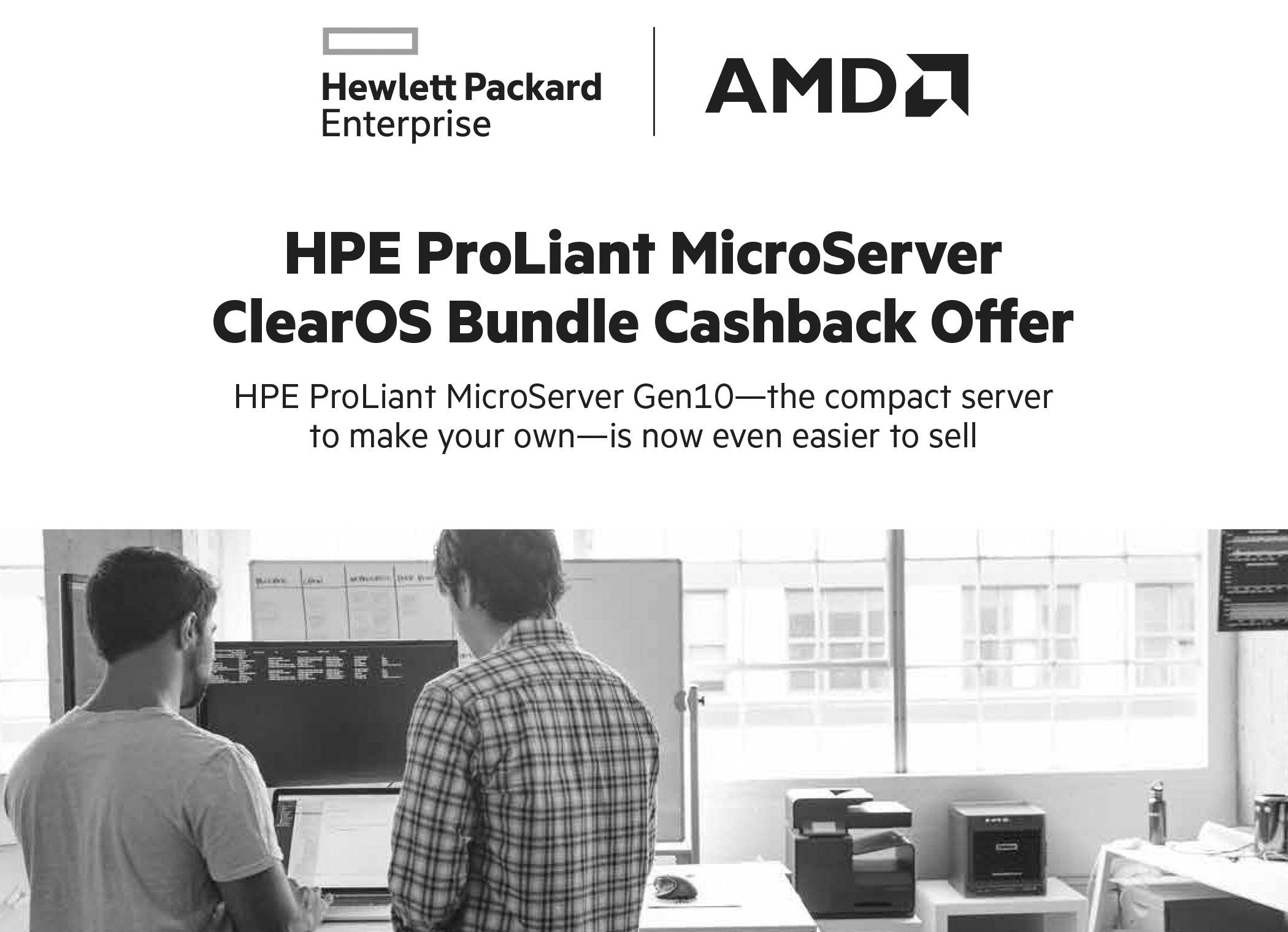Cashback Offer On HPE ProLiant Gen10 MicroServer and ClearOS